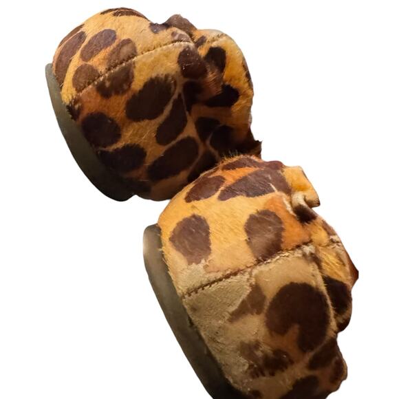 Tory Burch Pony Hair Leopard Print Reva Ballet Flats Size 9.5 - Picture 8 of 8